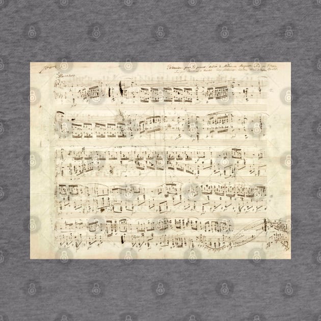 Chopin | Polonaise | Original manuscript score by Musical design